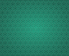 green ancient cross pattern