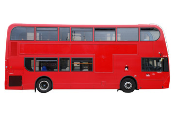 Fototapeta na wymiar London Bus rot Doppeldecker