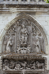 Amboise -  carving on the Chapel of Saint-Hubert