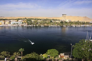  Boats on the Nile river, Aswan © donyanedomam