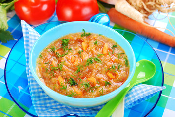 tomato soup with vegetables for baby