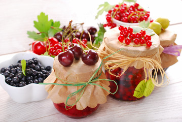 homemade summer fruit preserves