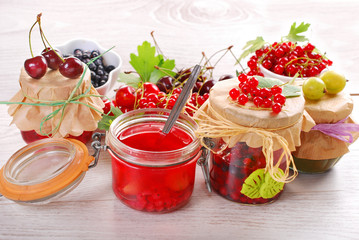 homemade summer fruit preserves