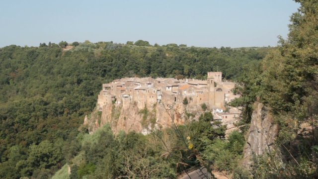 picturesque village overview, Calcata, Italy