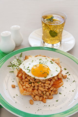 Egg On Baked Beans