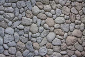Crédence de cuisine en verre imprimé Pierres oval stone wall