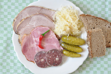 Bauernschmaus, Schlachtplatte