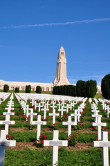 Ossuaire de douaumont in Verdun, France