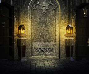 Gothic Palace Interior Background
