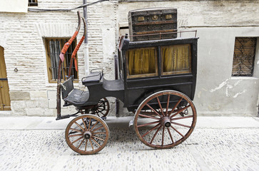 Old wooden carriage