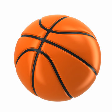 3d render of a basketball ball