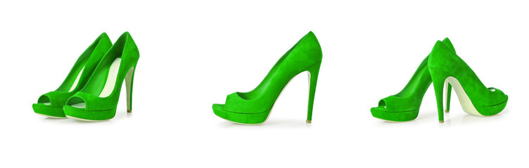 Woman shoes isolated on white