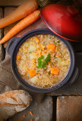 Thick vegetable soup or stew