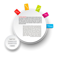 Round Website template.