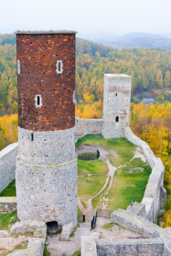 Medieval castle in Checiny, Poland.