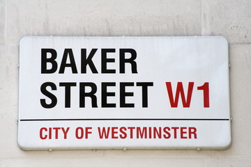 Baker Street célèbre plaque de rue de Londres