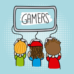 gamers sketch