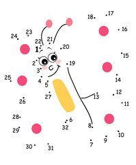 gioco puntini, farfalla