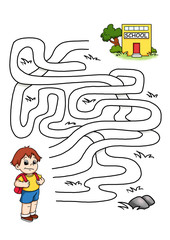 gioco labirinto, scuola