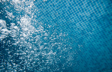 Air bubbles in water