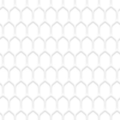 White honeycomb pattern background