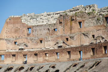 Fototapeta na wymiar Broken Walls of Roman Colisuem