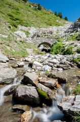 Beautiful landscape of Vall de Nuria in the catalan pyrenees, Sp