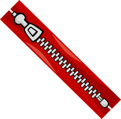 zipper clip art cartoon illustration © Igor Zakowski