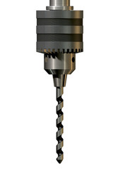 Metal Drill Chuck And Bit Front