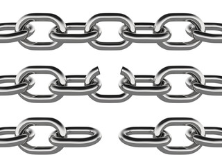 Metal Chain Concept Graphic