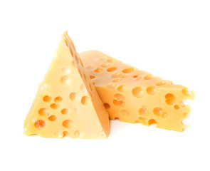 Cheese isolated on white background