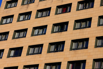 Fototapeta premium background with modern building and their balconies and Windows