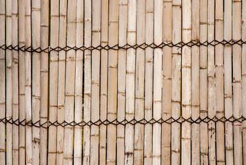Bamboo walls.