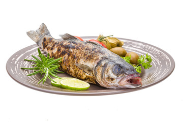 Roasted seabass