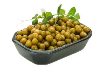 Marinated green peas