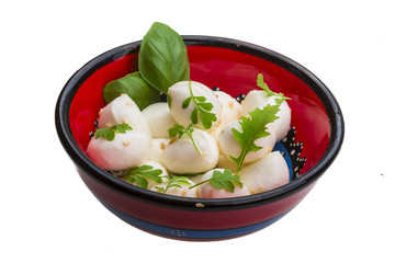Mozzarella with herbs