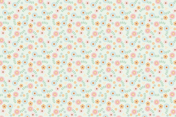 北欧風花柄・背景