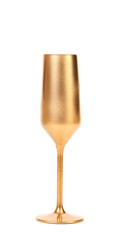 Golden champagne glass