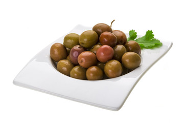 Marinated olives