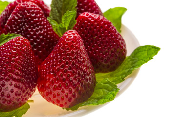 Bright ripe strawberry