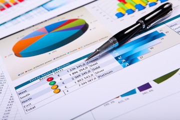 Obraz premium Financial papers on the table