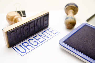 Urgente ink Stamp