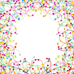 Frame made of colored network