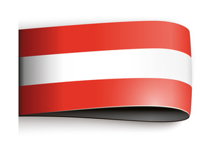 vector product label austrian flag