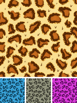 Seamless Leopard Or Cheetah Fur Background