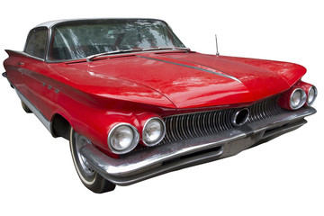 Obraz na płótnie Canvas elegancki sedan czerwony samochód