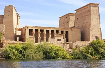 Fotobehang Philae Temple, Lake Nasser, Egypt © donyanedomam
