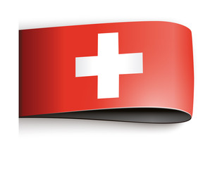 Obraz premium vector product label switzerland