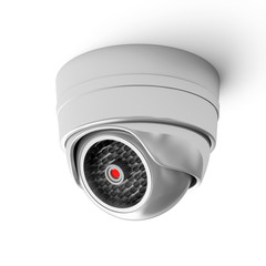 Modern Security Camera isolated on white background