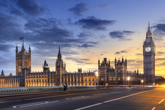 Fototapeta Abbaye de westminster Big Ben London